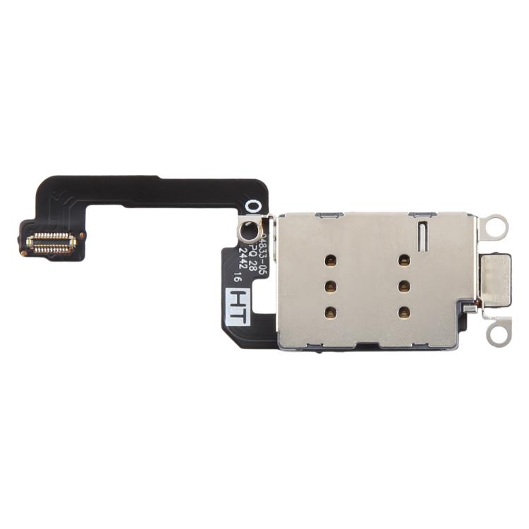 Brand New Dual SIM Card Holder Socket with Flex Cable for iPhone 16
