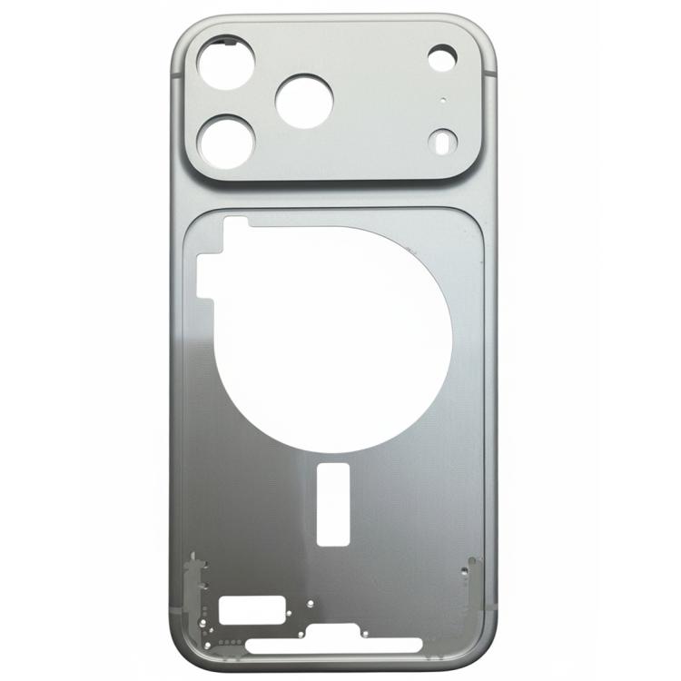 Brand New Middle Frame Bezel with Camera Lens Cover Replacement for iPhone 17 Pro Silver - Image 2