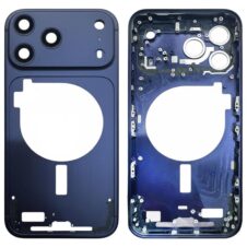 Brand New Middle Frame Bezel with Camera Lens Cover Replacement for iPhone 17 Pro Blue