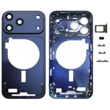 Brand New Middle Frame Bezel Plate with Camera Lens Cover (Blue) for iPhone 17 Pro Max
