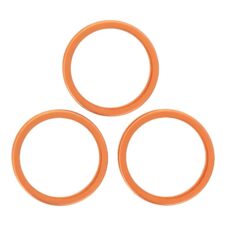 Brand New 3pcs/set Rear Camera Glass Lens Metal Outside Protector Hoop Ring (Orange) for iPhone 17 Pro Max / 17 Pro