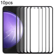 10pcs Front Screen Outer Glass Lens with OCA Optically Clear Adhesive for Samsung Galaxy S23 FE SM-S711B
