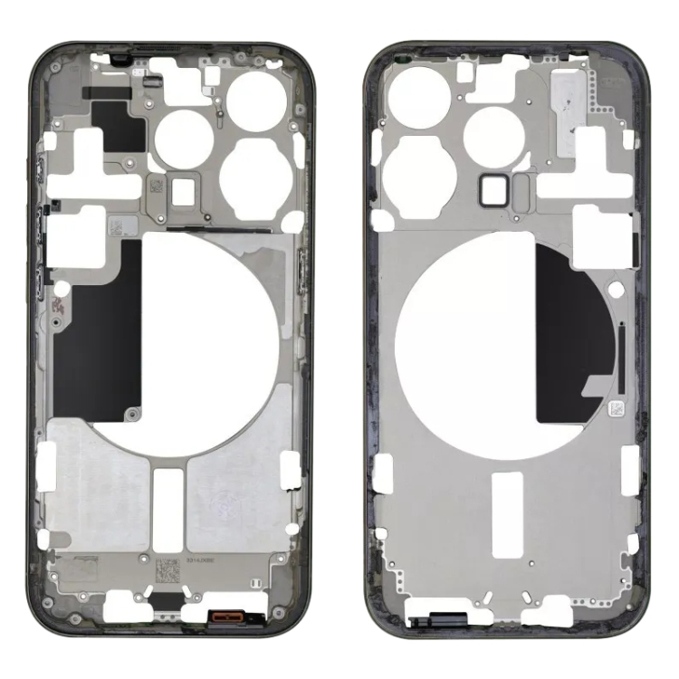 New iddle Frame Bezel Plate with Side Keys + Card Tray for iPhone 15 Pro - 图片 2