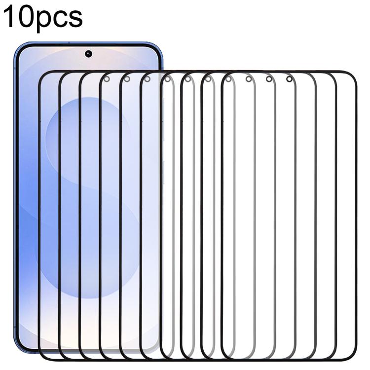 10pcs Front Screen Outer Glass Lens with OCA Optically Clear Adhesive for Samsung Galaxy S25 SM-S931B