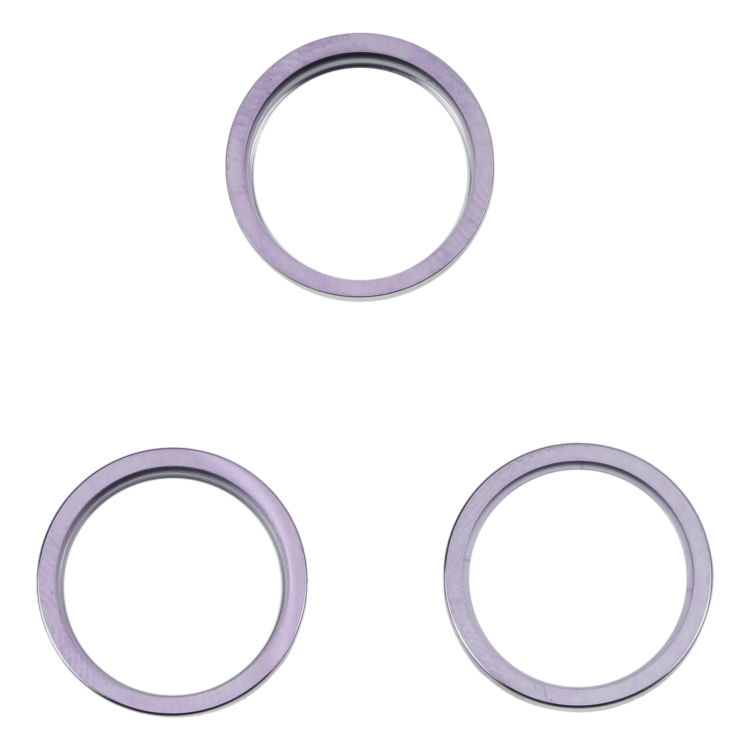 3PCS Rear Camera Glass Lens Metal Outside Protector Hoop Ring for iPhone 14 Pro Max