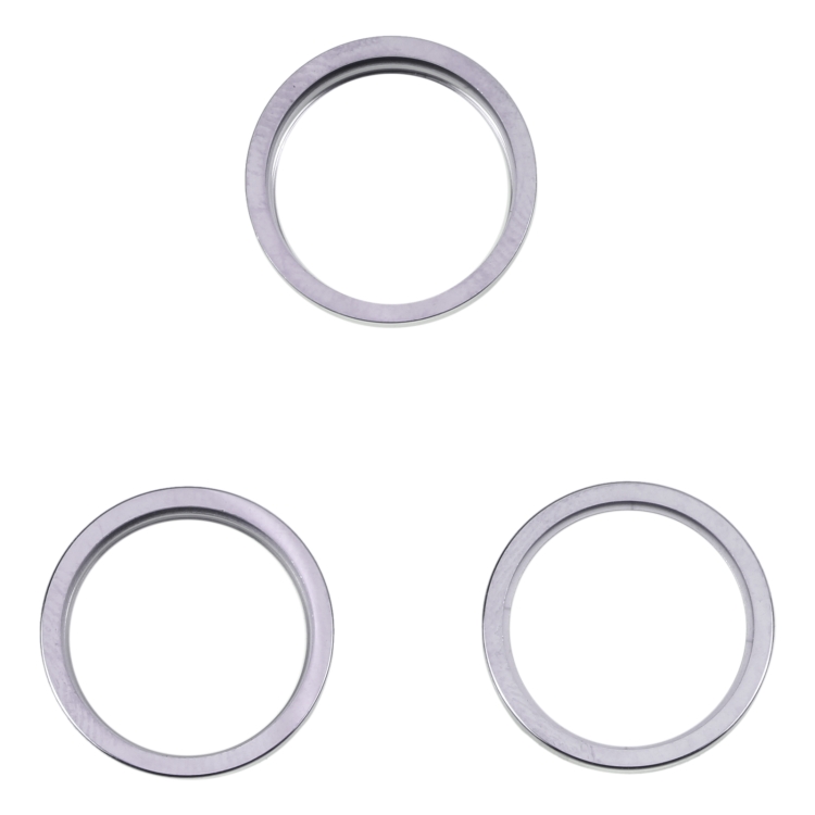 3PCS Rear Camera Glass Lens Metal Outside Protector Hoop Ring for iPhone 14 Pro Max - 图片 3