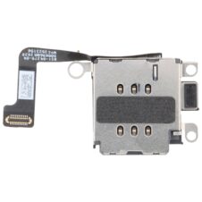 New Double SIM Card Holder Socket with Flex Cable for iPhone 15 Plus
