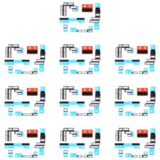 10pcs Mainboard Heat Sink Sticker + FPC Sponge Foam Pads for iPhone 15 Pro / 15 Pro Max