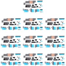 10sets Mainboard Heat Sink Sticker + FPC Sponge Foam Pads for iPhone 15 / 15 Plus
