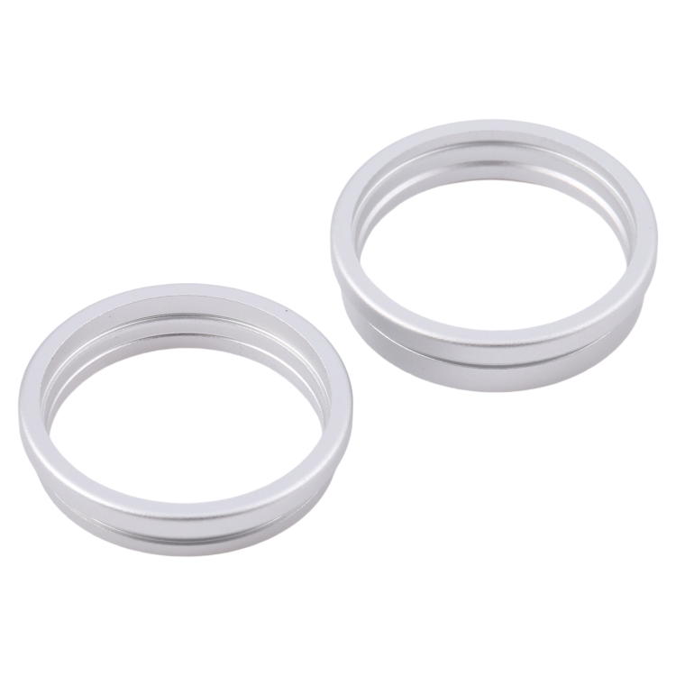 New Rear Camera Glass Lens Metal Outside Protector Hoop Ring for iPhone 16 Plus 2pcs/set - 图片 2