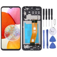 For Samsung Galaxy A14 SM-A145F Original LCD Screen Digitizer Full Assembly with Frame