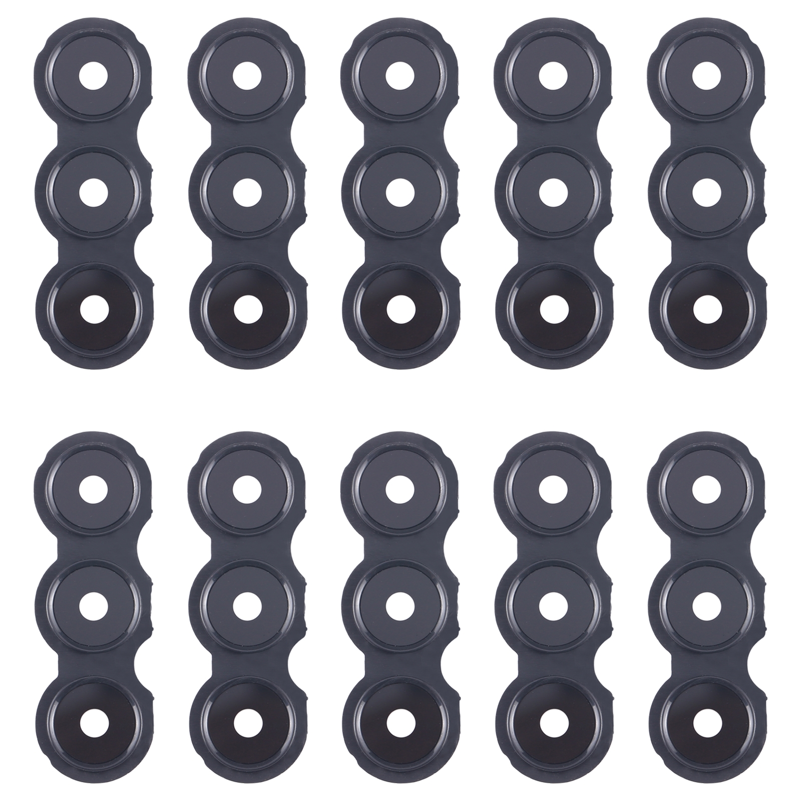 For Samsung Galaxy A05s SM-A057F 10pcs Original Rear Camera Lens Cover(Black)