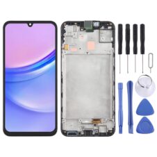 For Samsung Galaxy A15 5G SM-A156B Original LCD Screen Digitizer Full Assembly with Frame (Black)